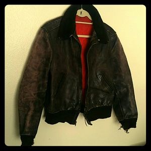 Vintage Genuine leather motor jacket